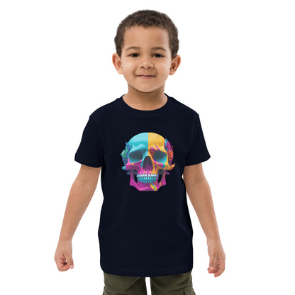 colorful skull kid's shirt