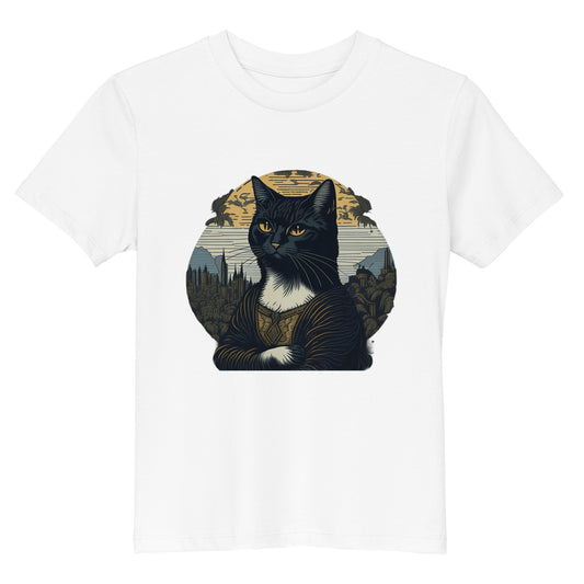 Mona Lisa Cat Kid's T-Shirt