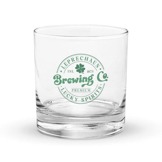 Leprechaun Brewing Co. Rocks Glass