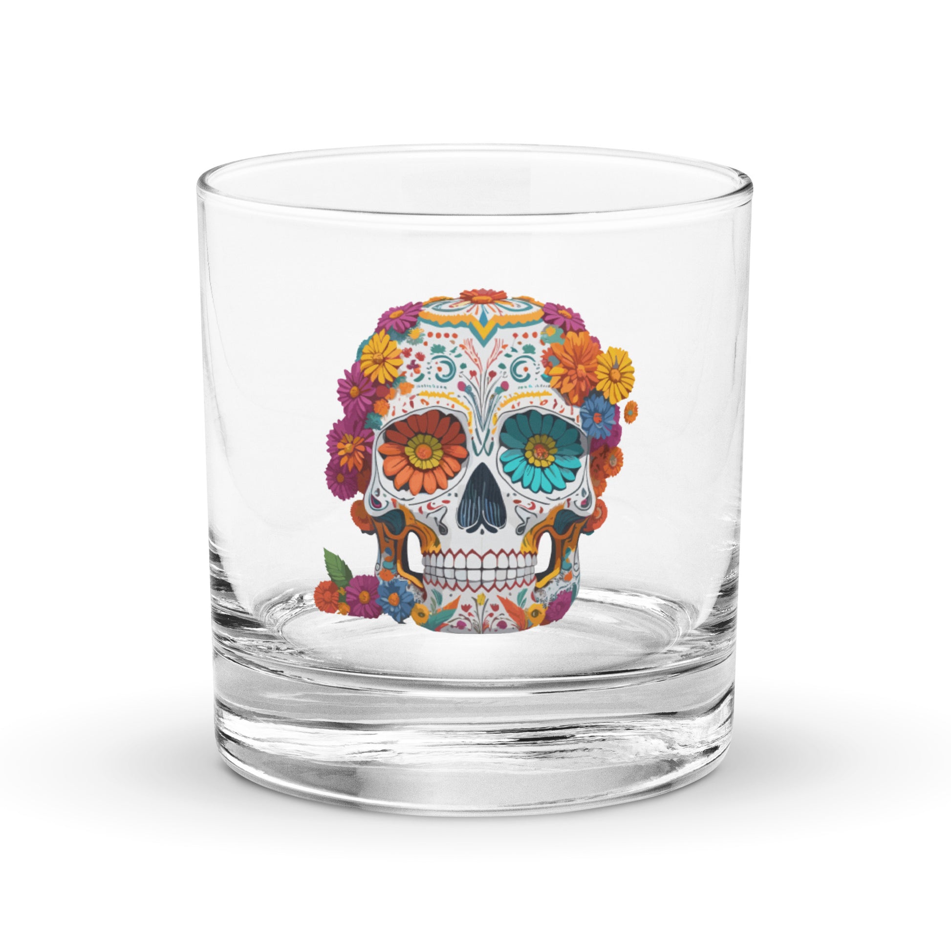 Day of the Dead Rocks Glass