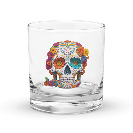 Day of the Dead Rocks Glass