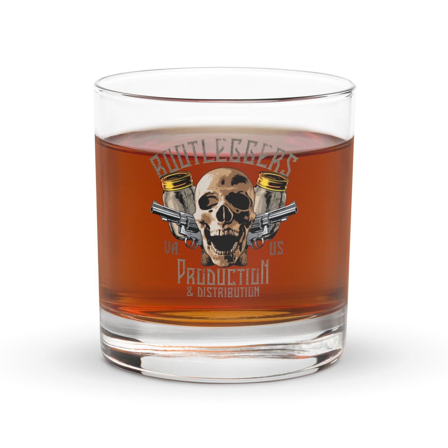 Bootleggers Whiskey Rocks Glass