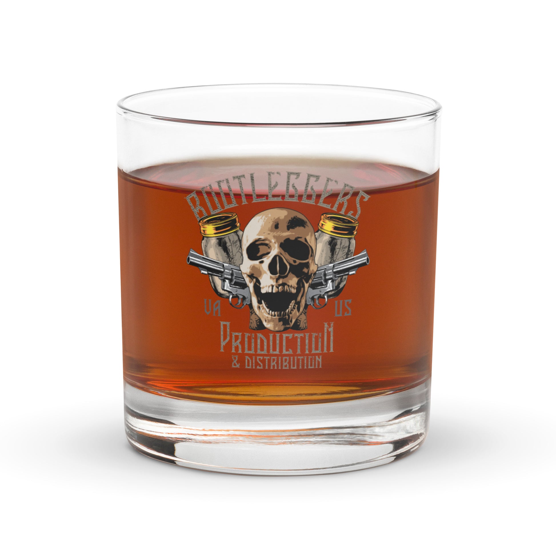 Bootleggers Whiskey Rocks Glass