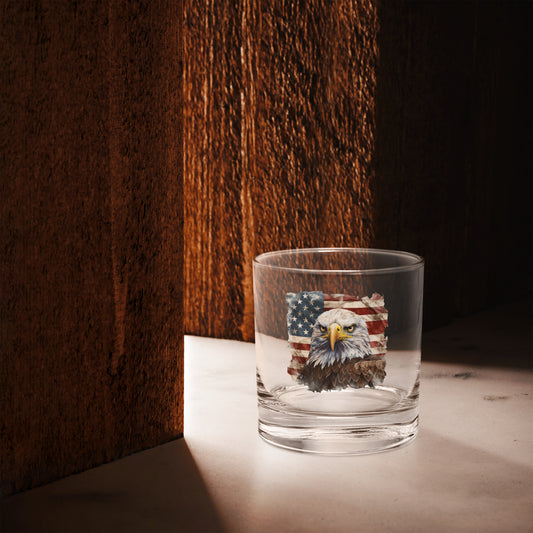 American Bald Eagle Whiskey Glass