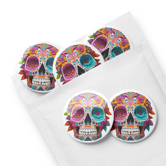 Dia De Los Muertos Pin Buttons