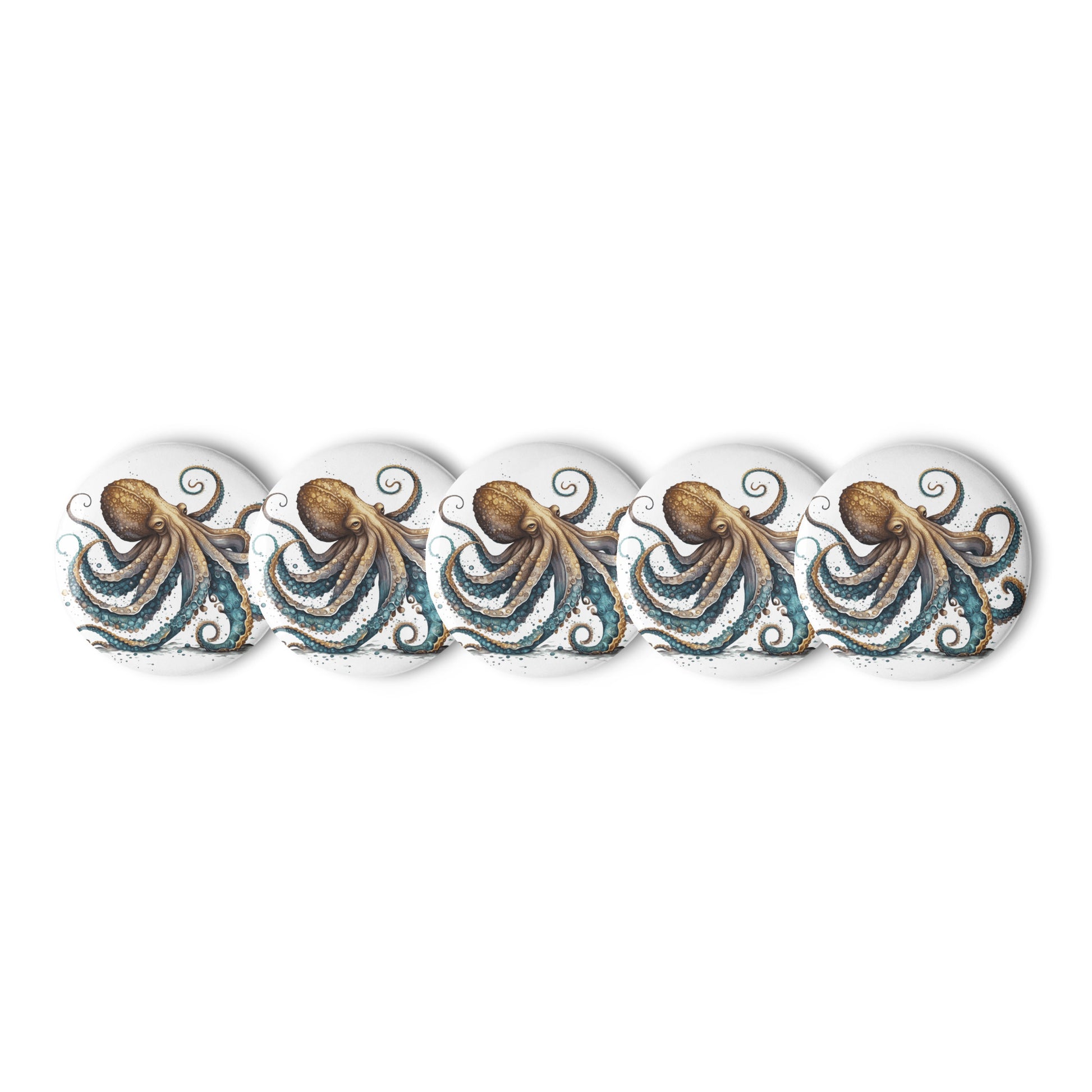 Octopus Pin Buttons