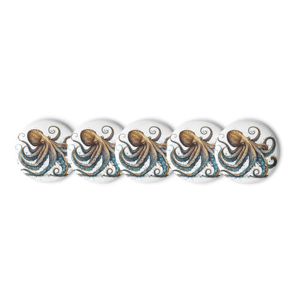 Octopus Pin Buttons