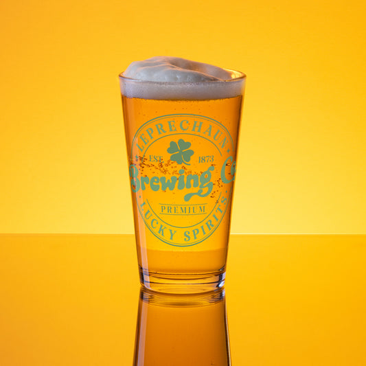 Leprechaun Brewing Co. Pint Glass