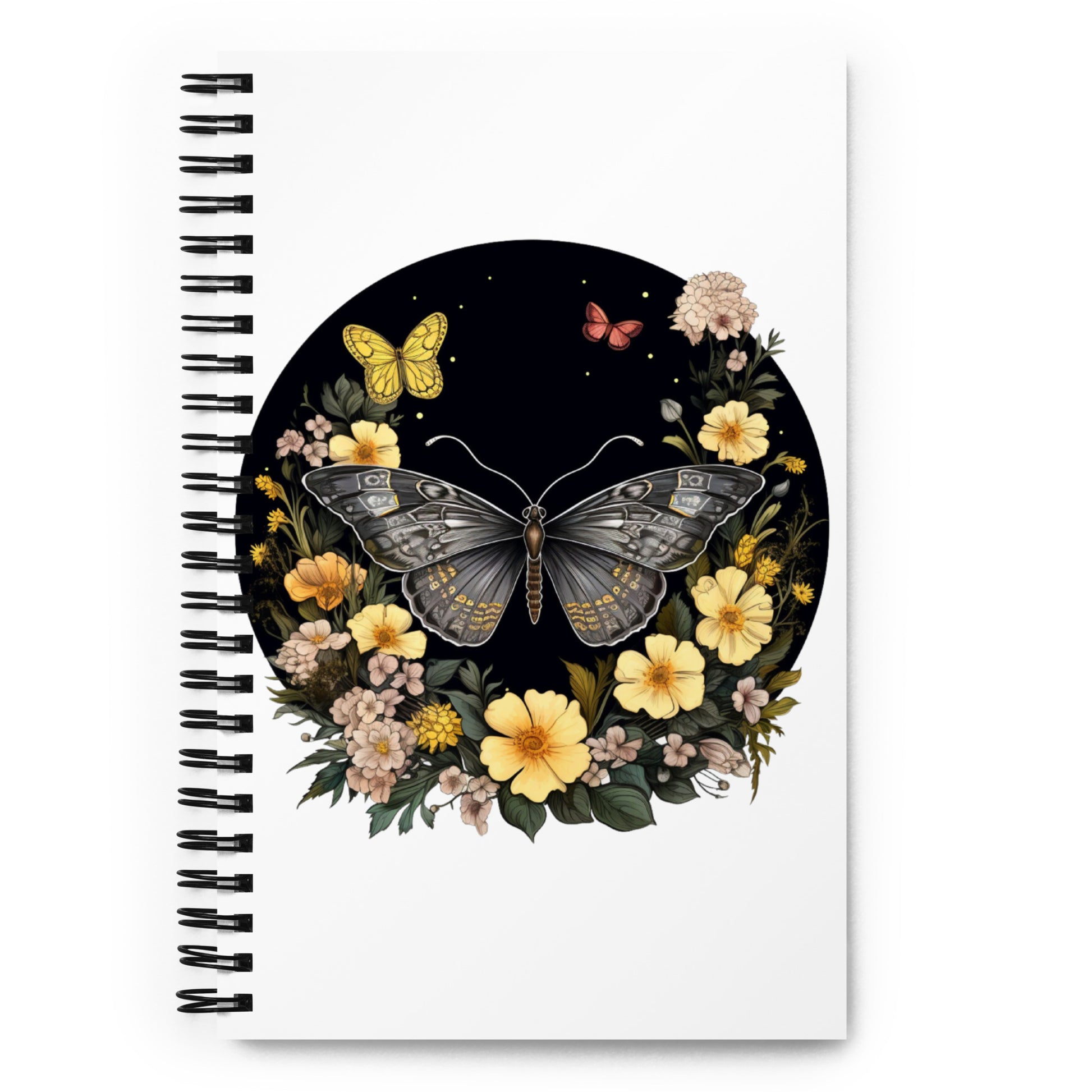 Butterflies & Flowers Spiral Notebook