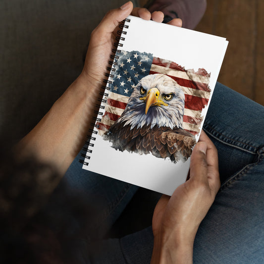 American Bald Eagle Spiral Notebook