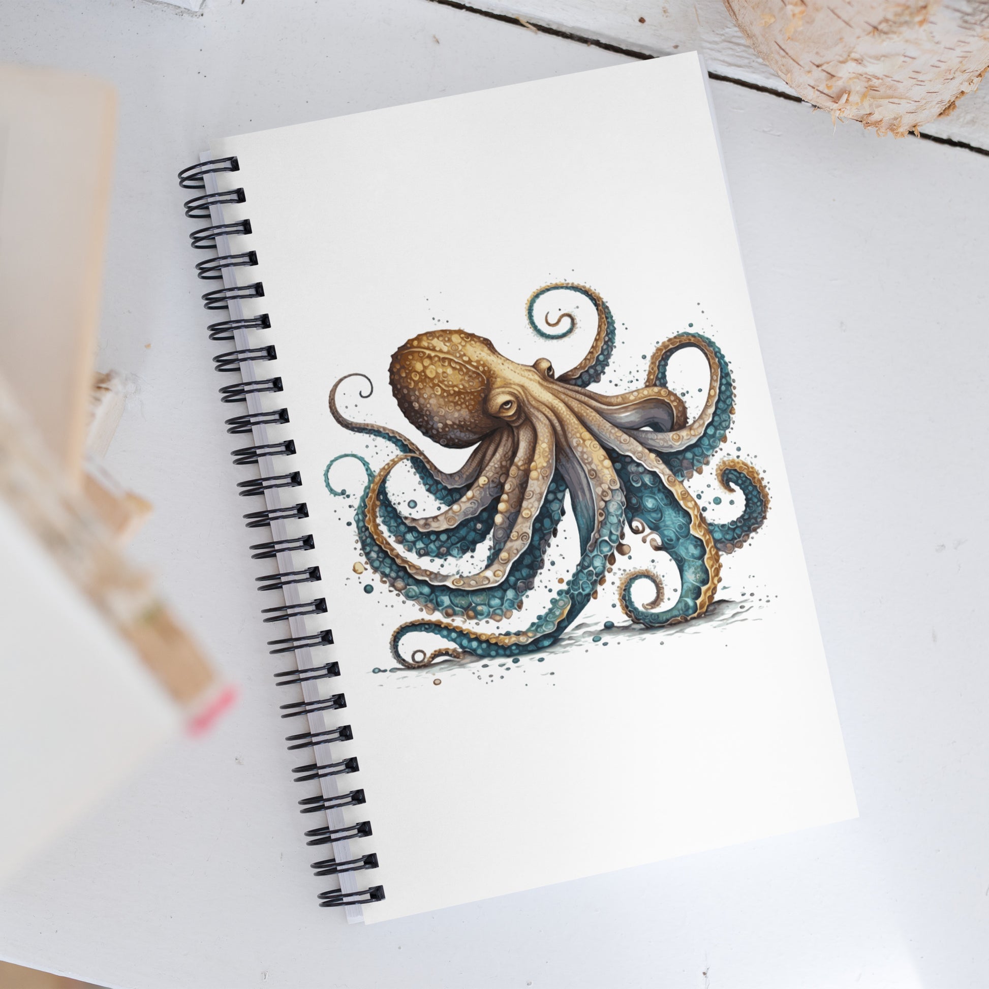 Octopus Kraken Spiral Notebook