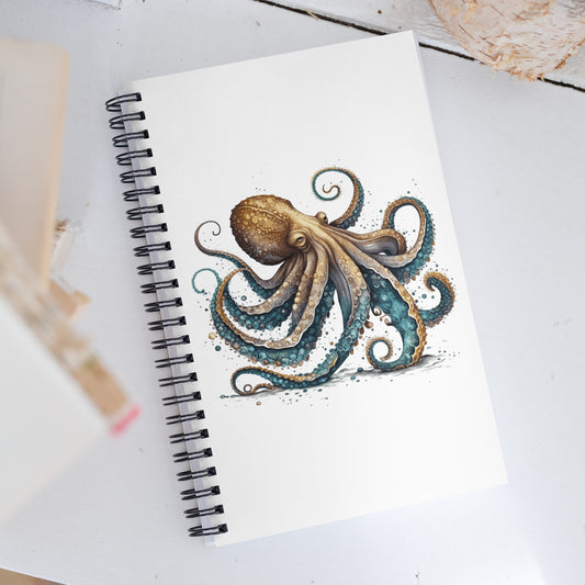 Octopus Kraken Spiral Notebook