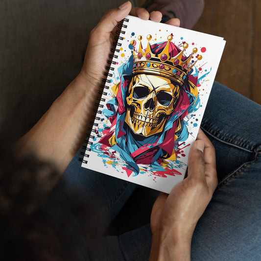 Skull & Crown Spiral Notebook