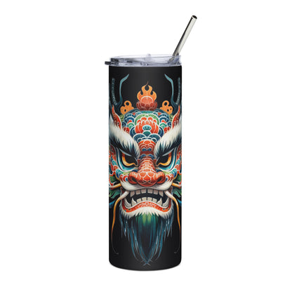 Chinese Lunar Dragon Mask Tumbler