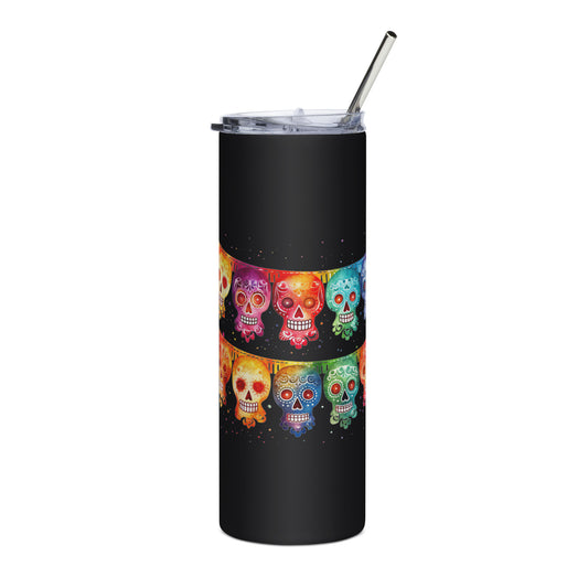 Mexican Fiesta Banner Stainless Steel Tumbler