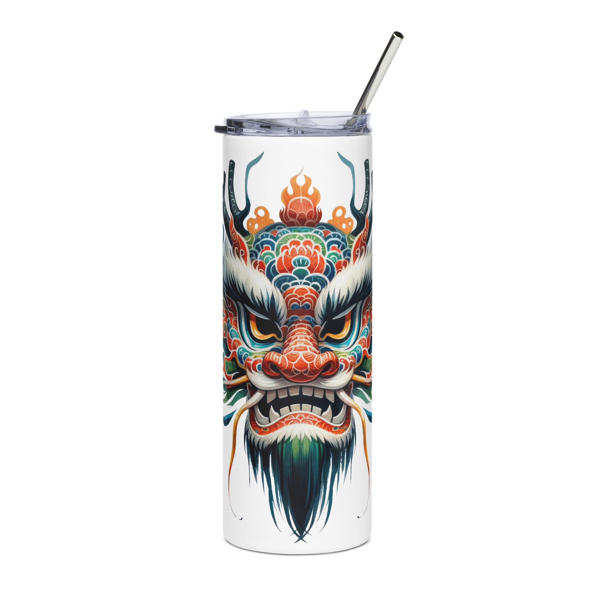 Chinese Dragon Mask Tumbler