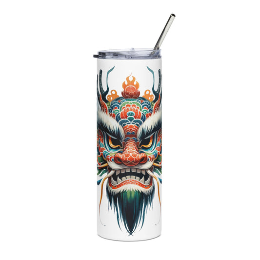 Chinese Dragon Mask Tumbler