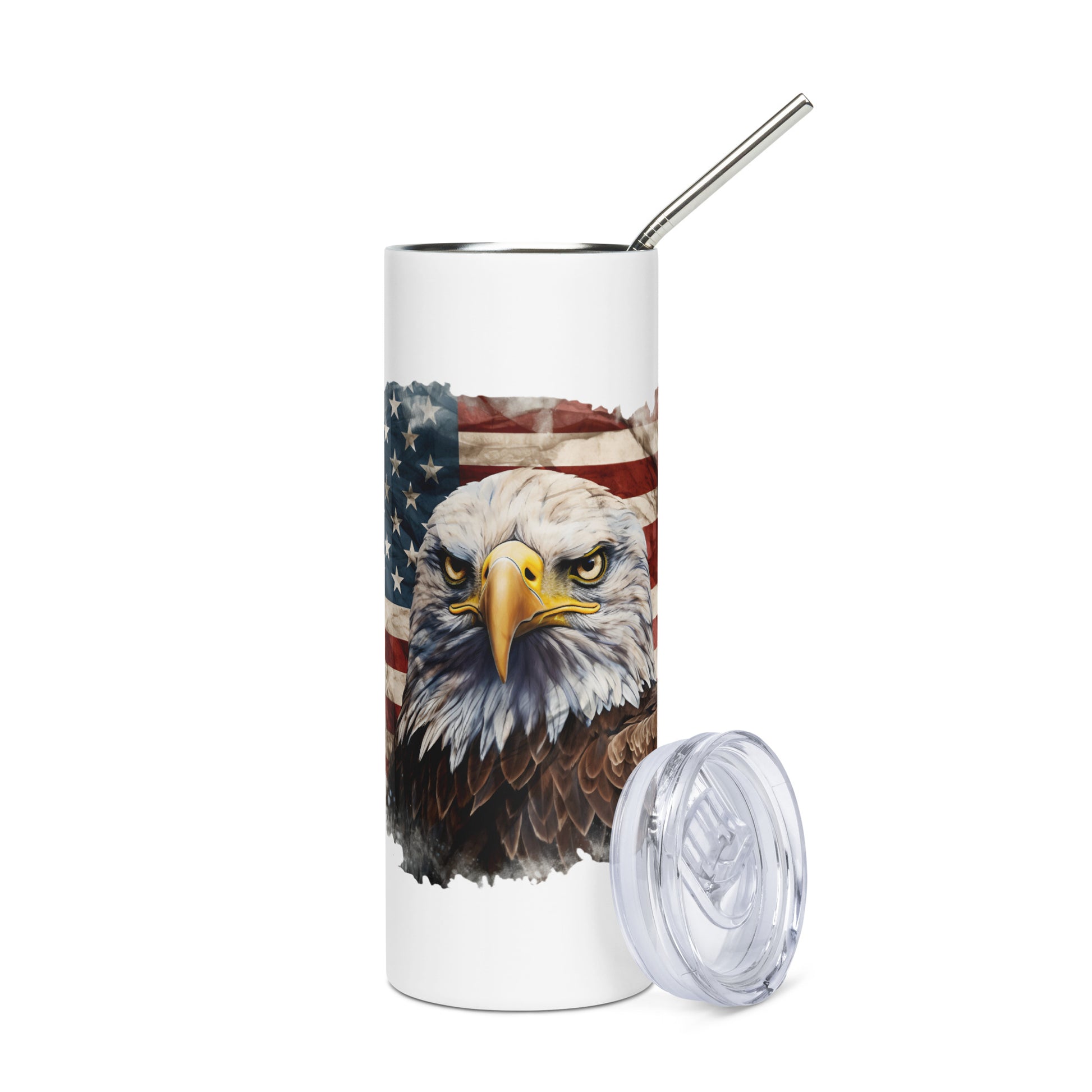 American Bald Eagle Stainless Steel Tumbler