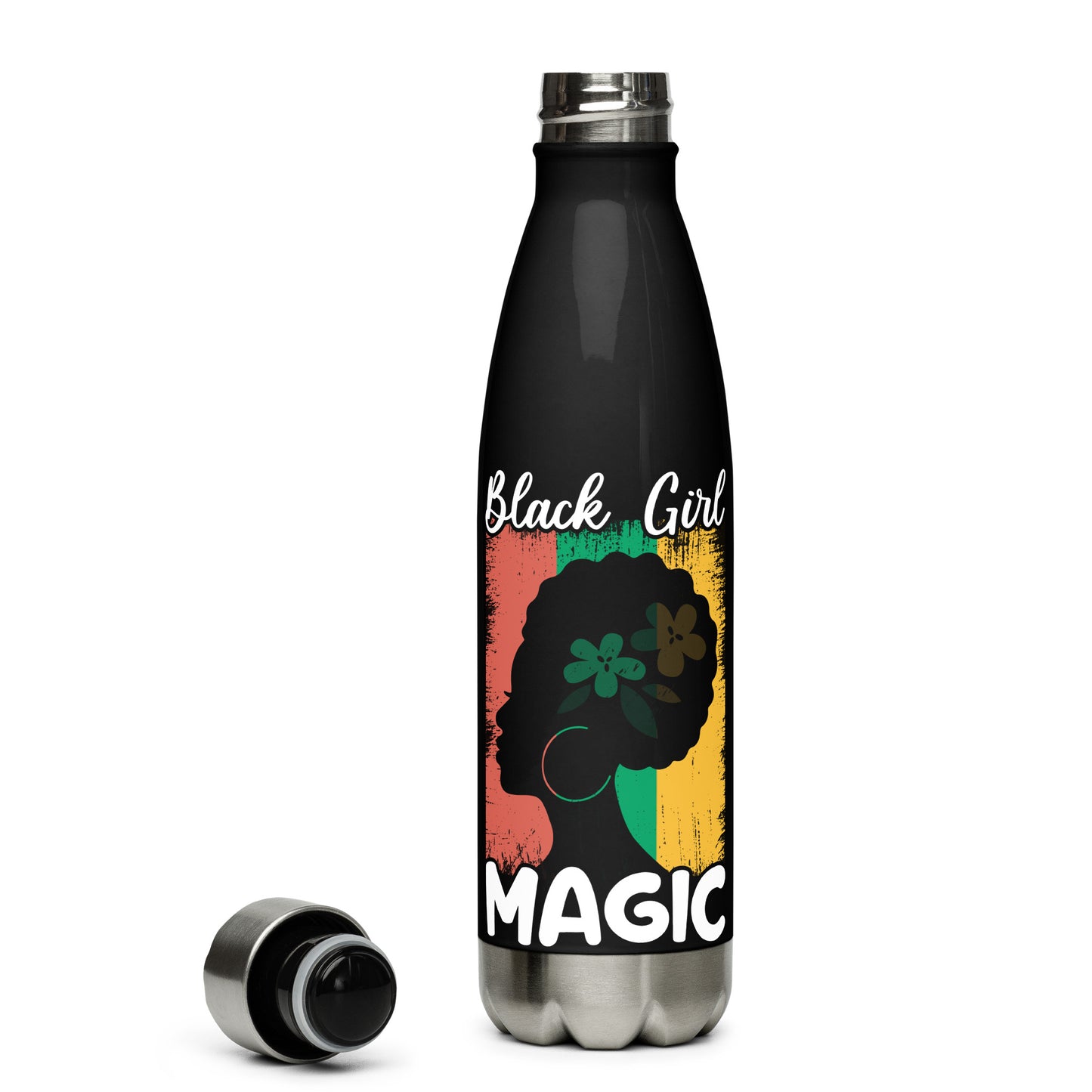 Black Girl Magic Stainless Steel Water Bottle