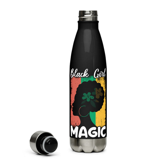 Black Girl Magic Stainless Steel Water Bottle