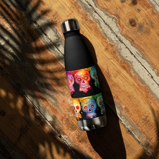 Mexican Fiesta Banner Stainless Steel Water Bottle