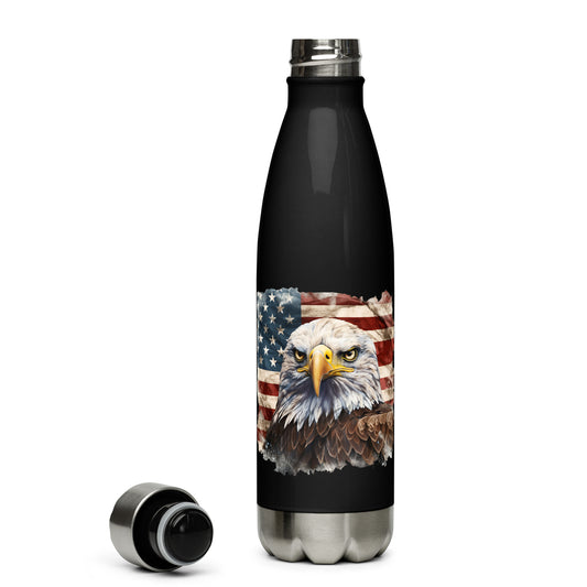 American Bald Eagle Stainless Steel Water Bottle