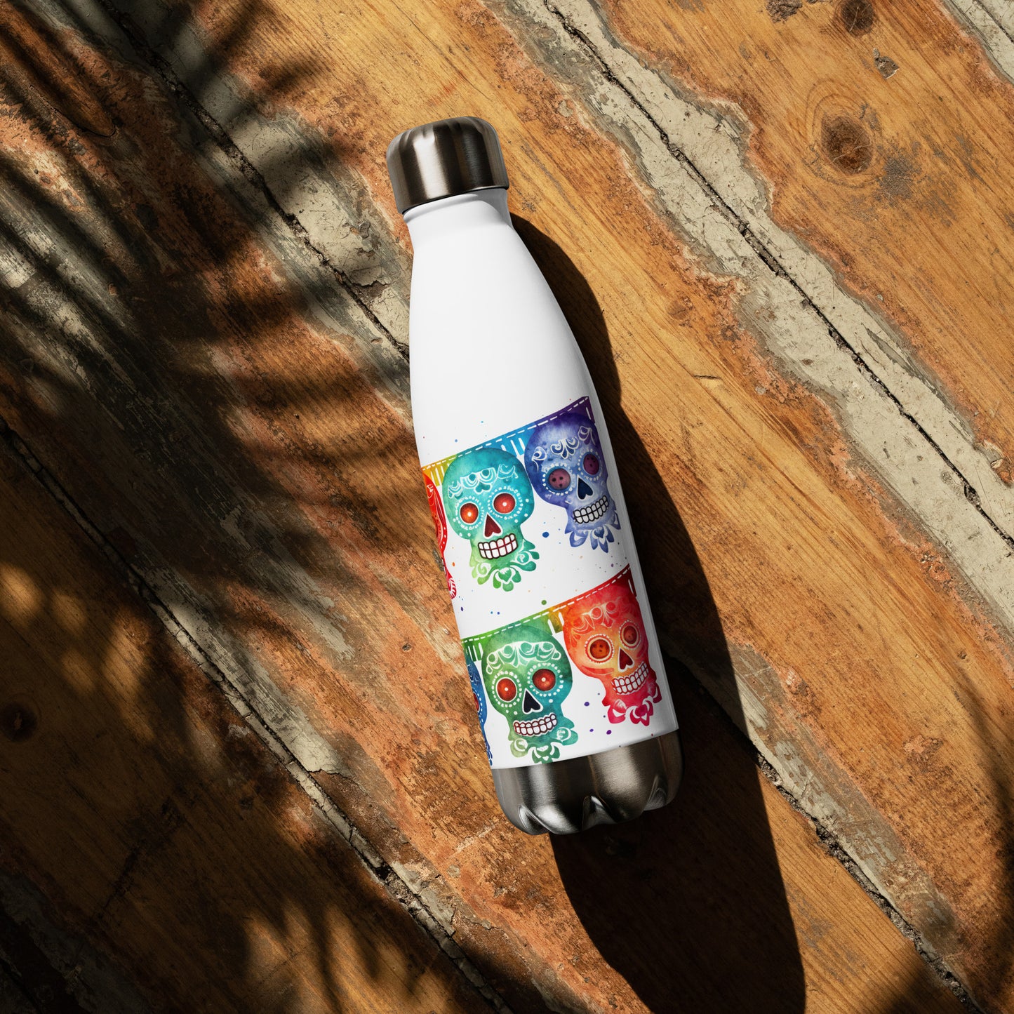 Mexican Fiesta Banner Stainless Steel Water Bottle
