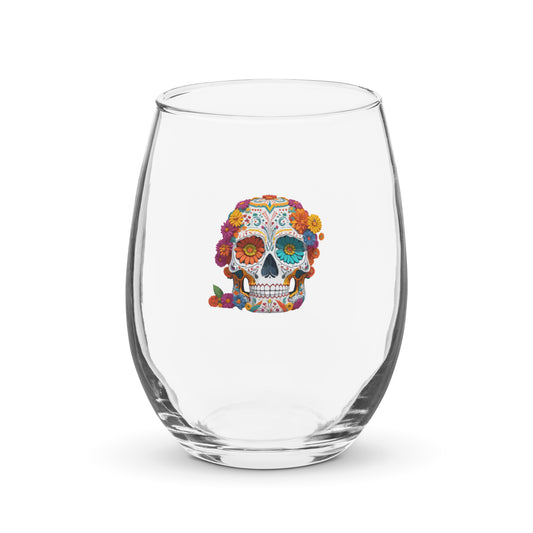 Dia De Los Muertos Wine Glass