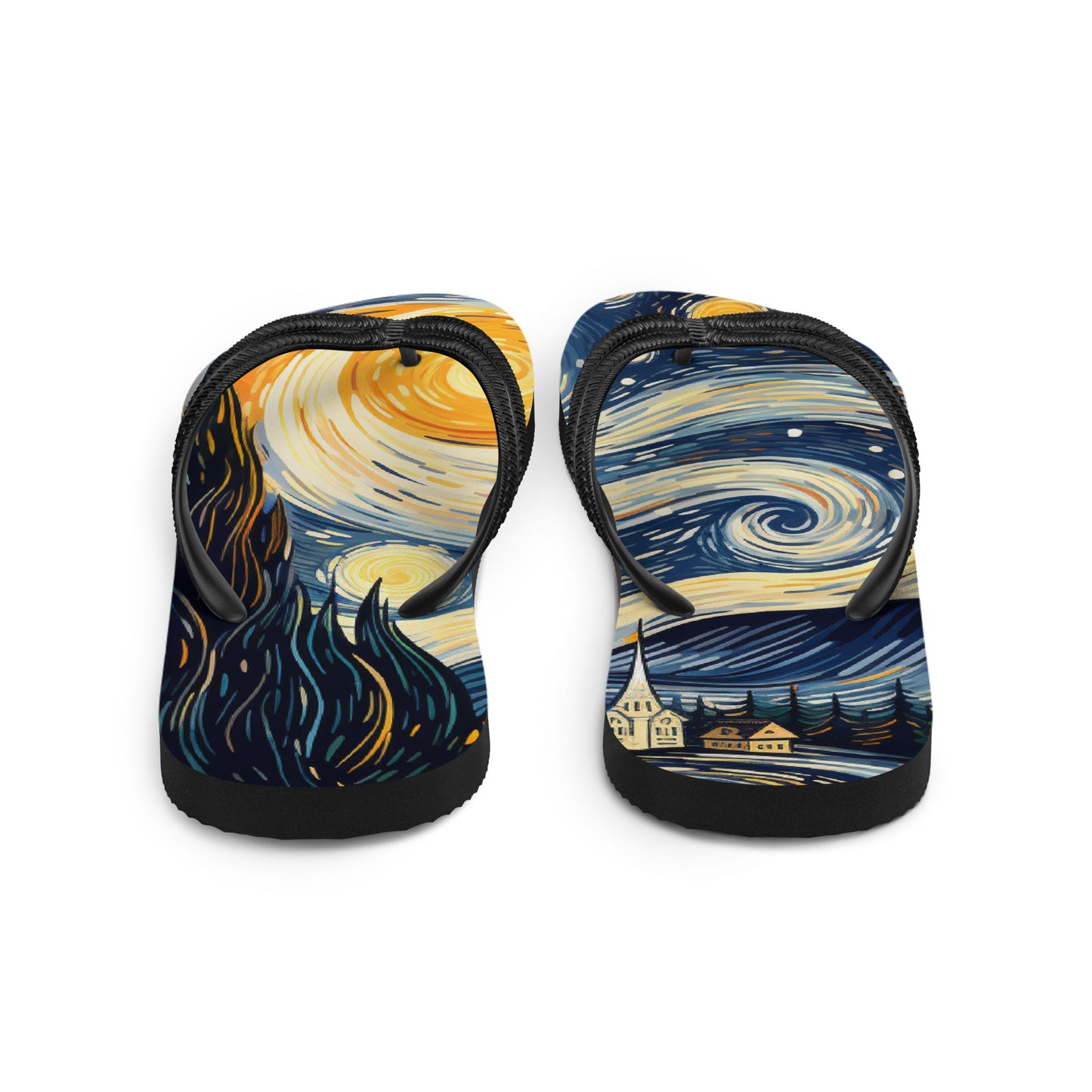 Van Gogh Flip-Flops