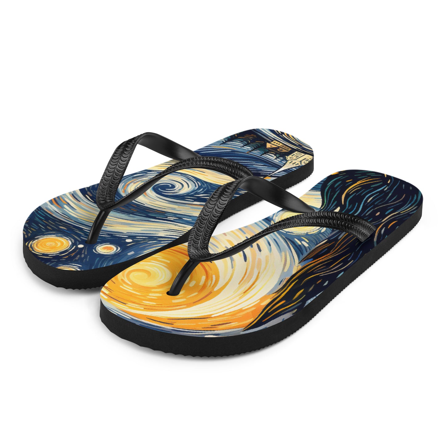 Starry Night Flip-Flops
