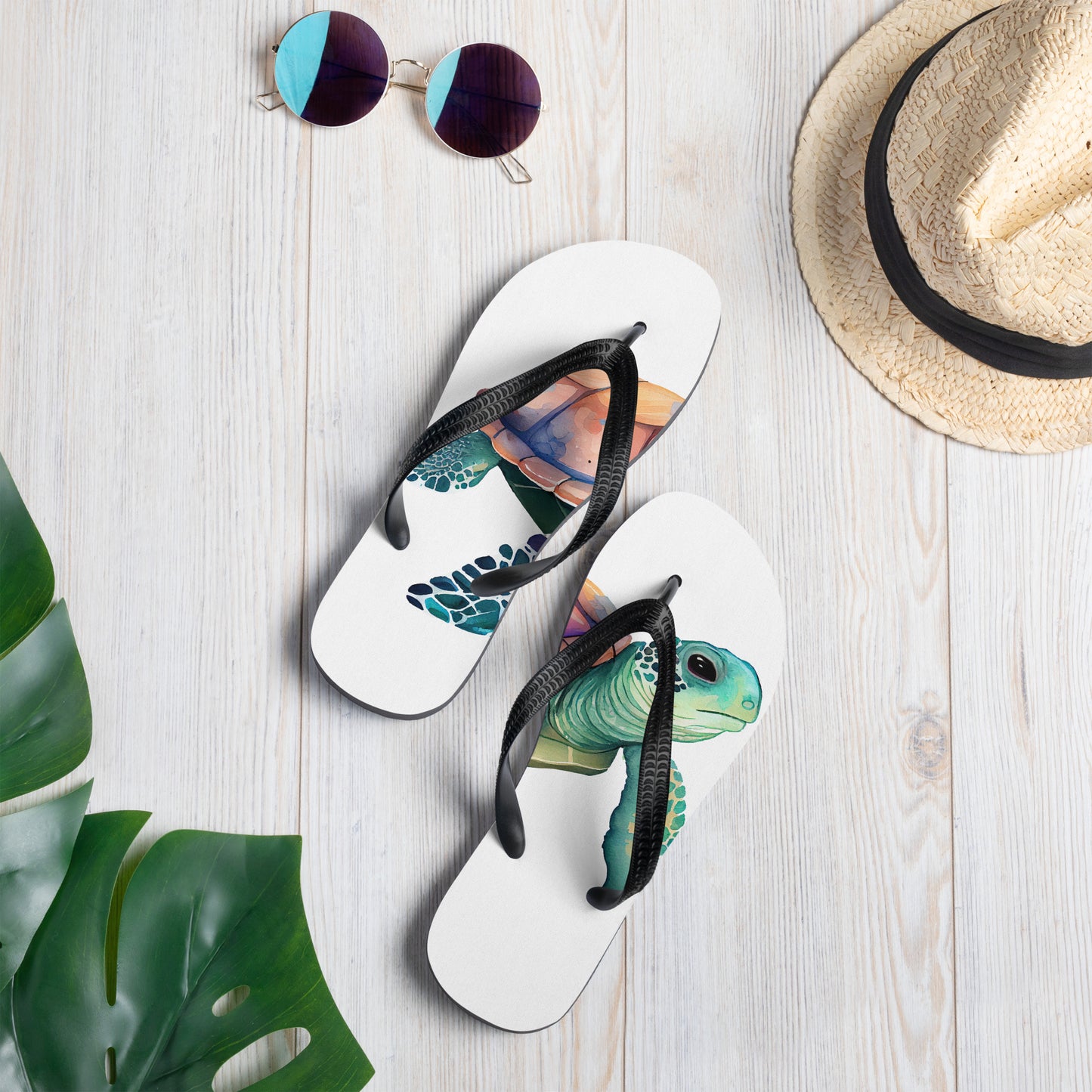 Sea Turtle Flip-Flops
