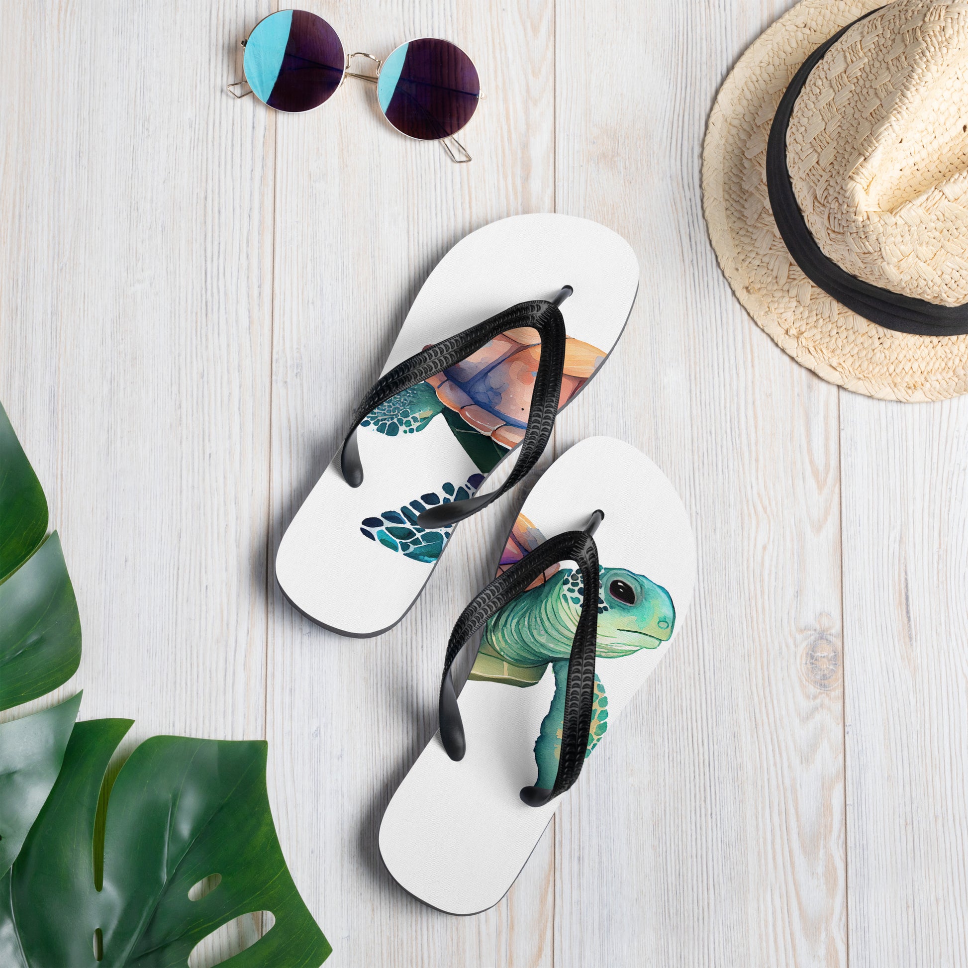 Sea Turtle Flip-Flops