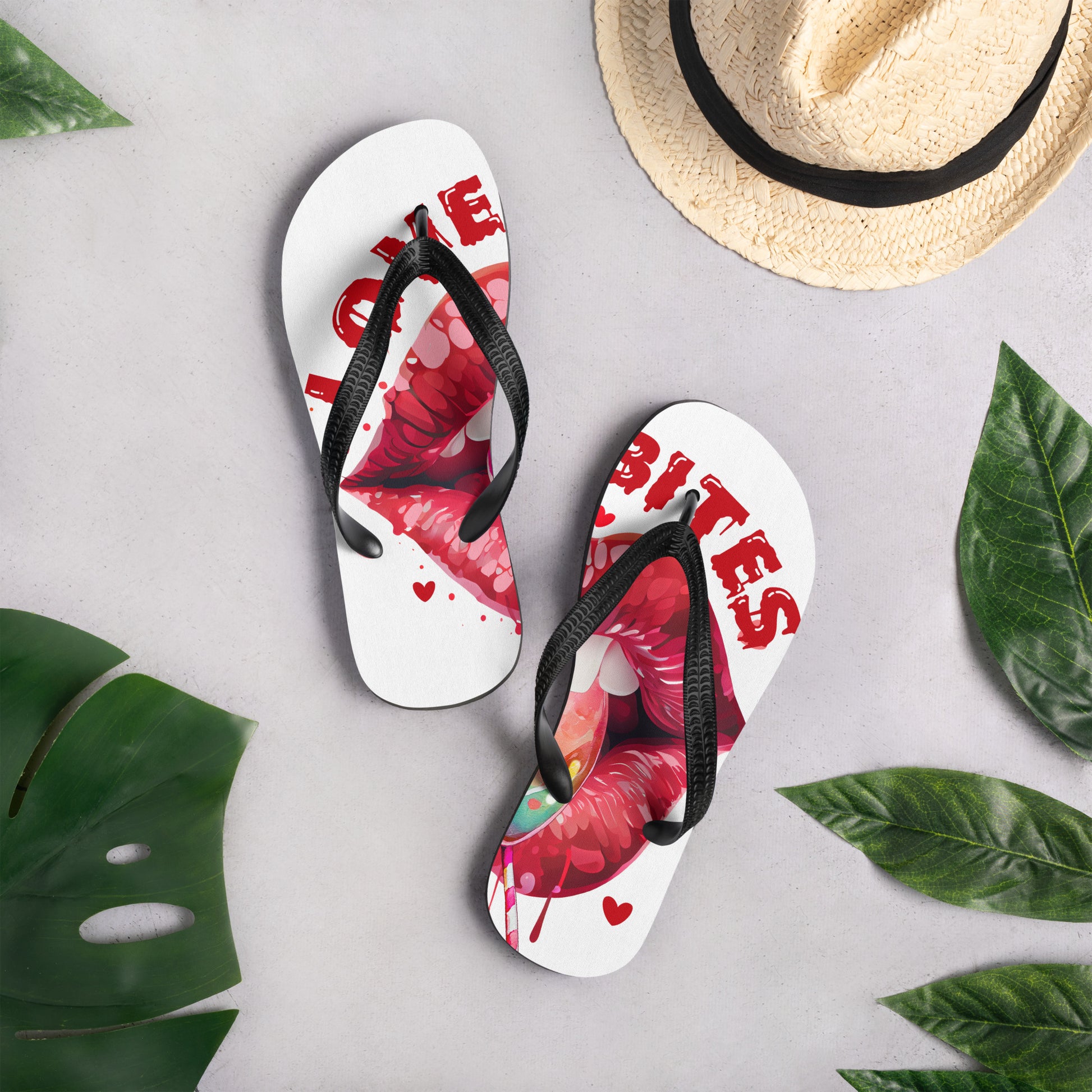  Sexy Lips Ladies Flip-Flops