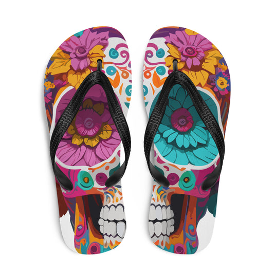 Dia De Los Muertos Flip-Flops
