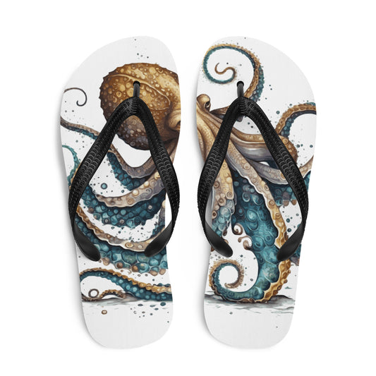 Octopus Kraken Flip-Flops