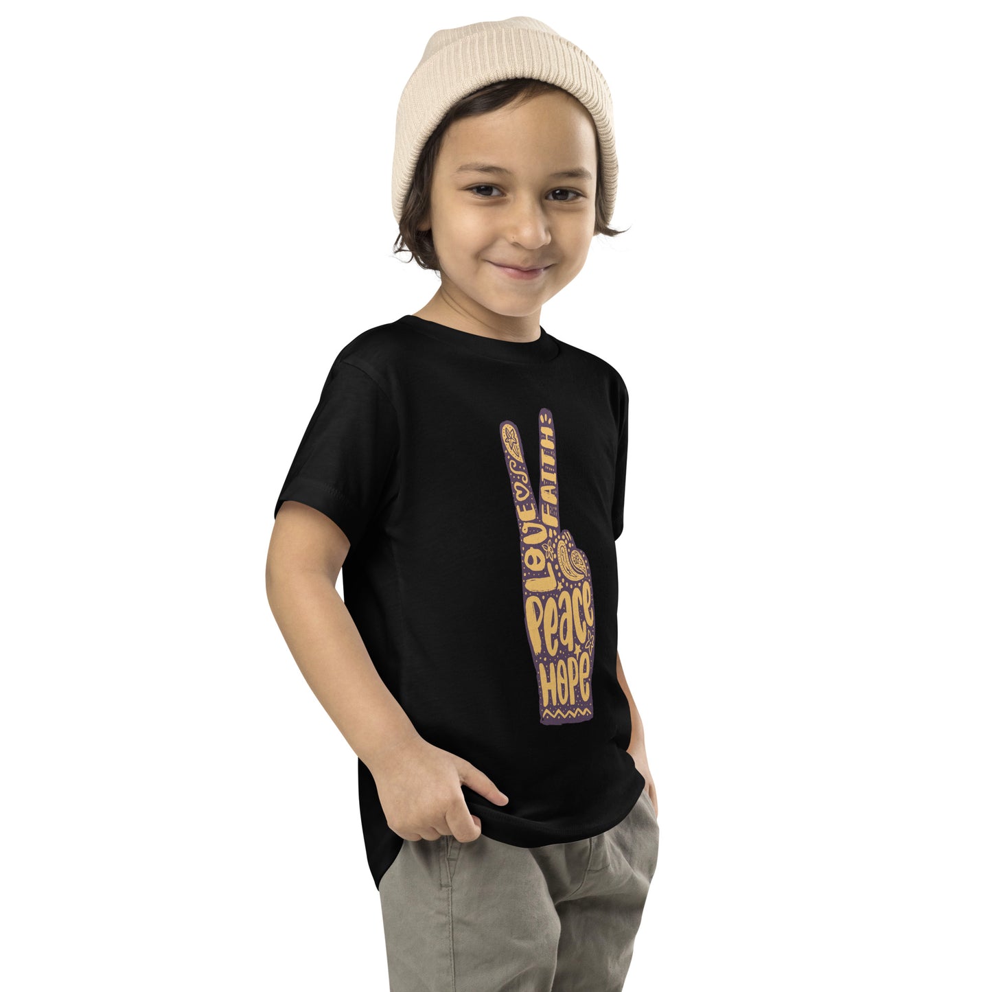 hand Peace Sign Toddler T-Shirt