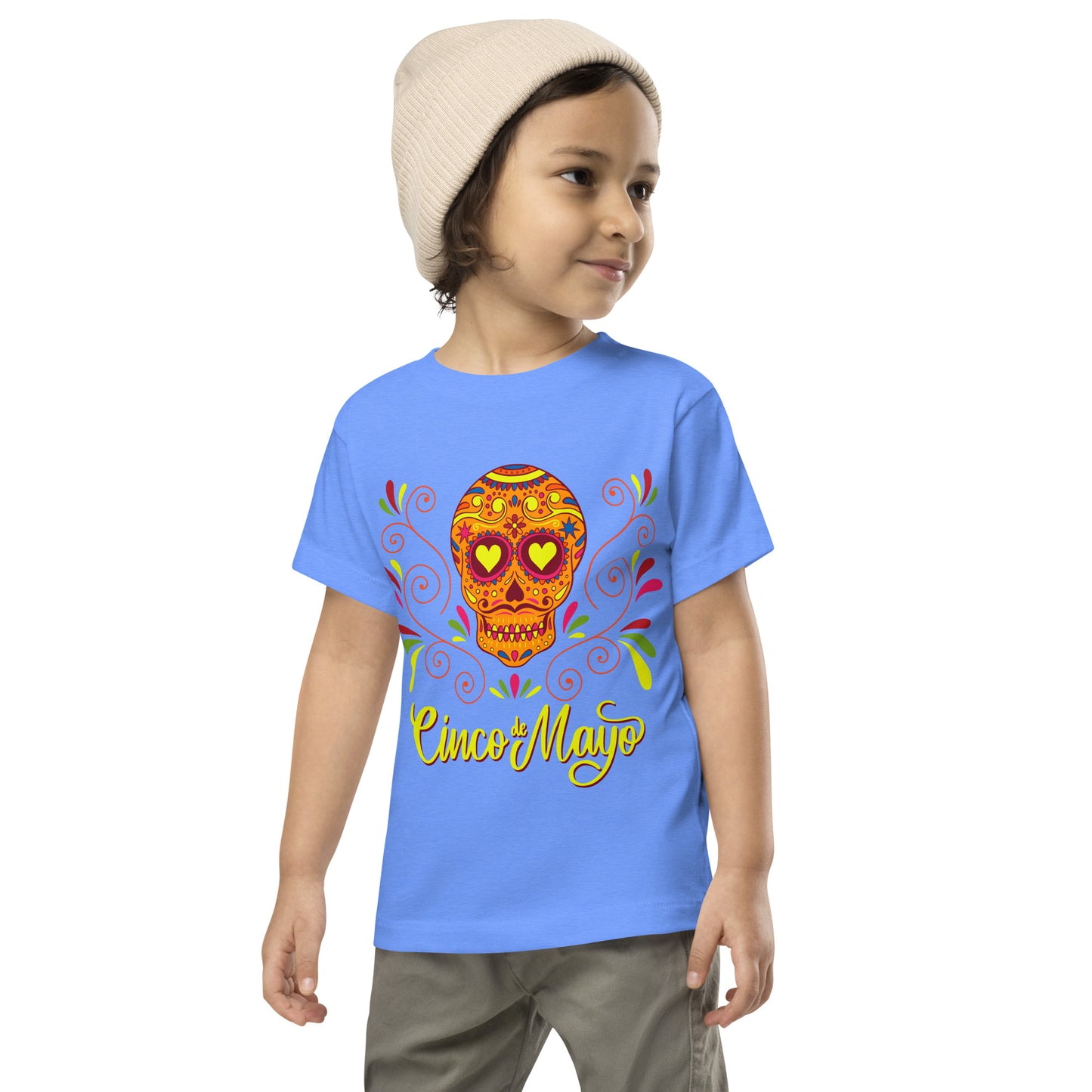 Cinco De Mayo Sugar Skull Toddler T-Shirt