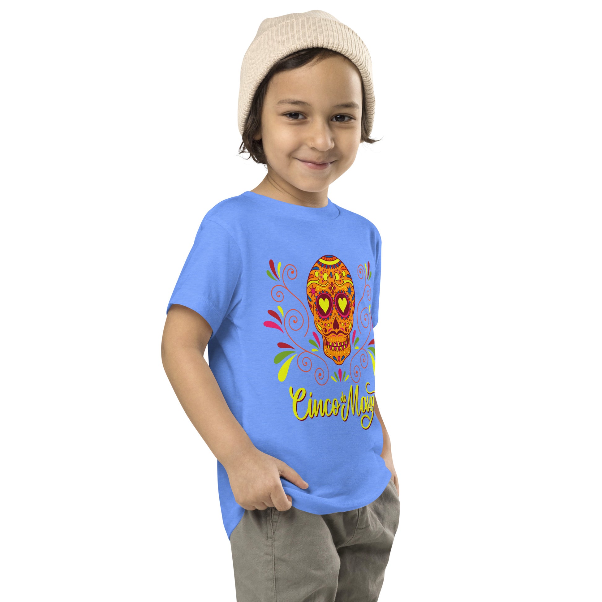 Floral Sugar Skull Toddler T-Shirt