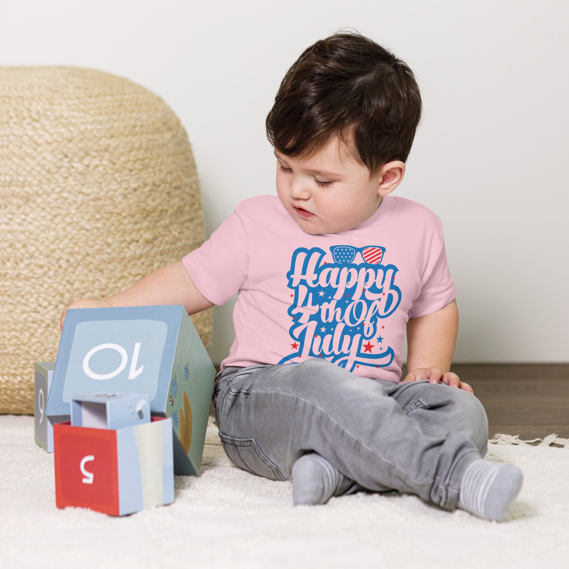 Happy 4th of July Toddler Tee Shirt