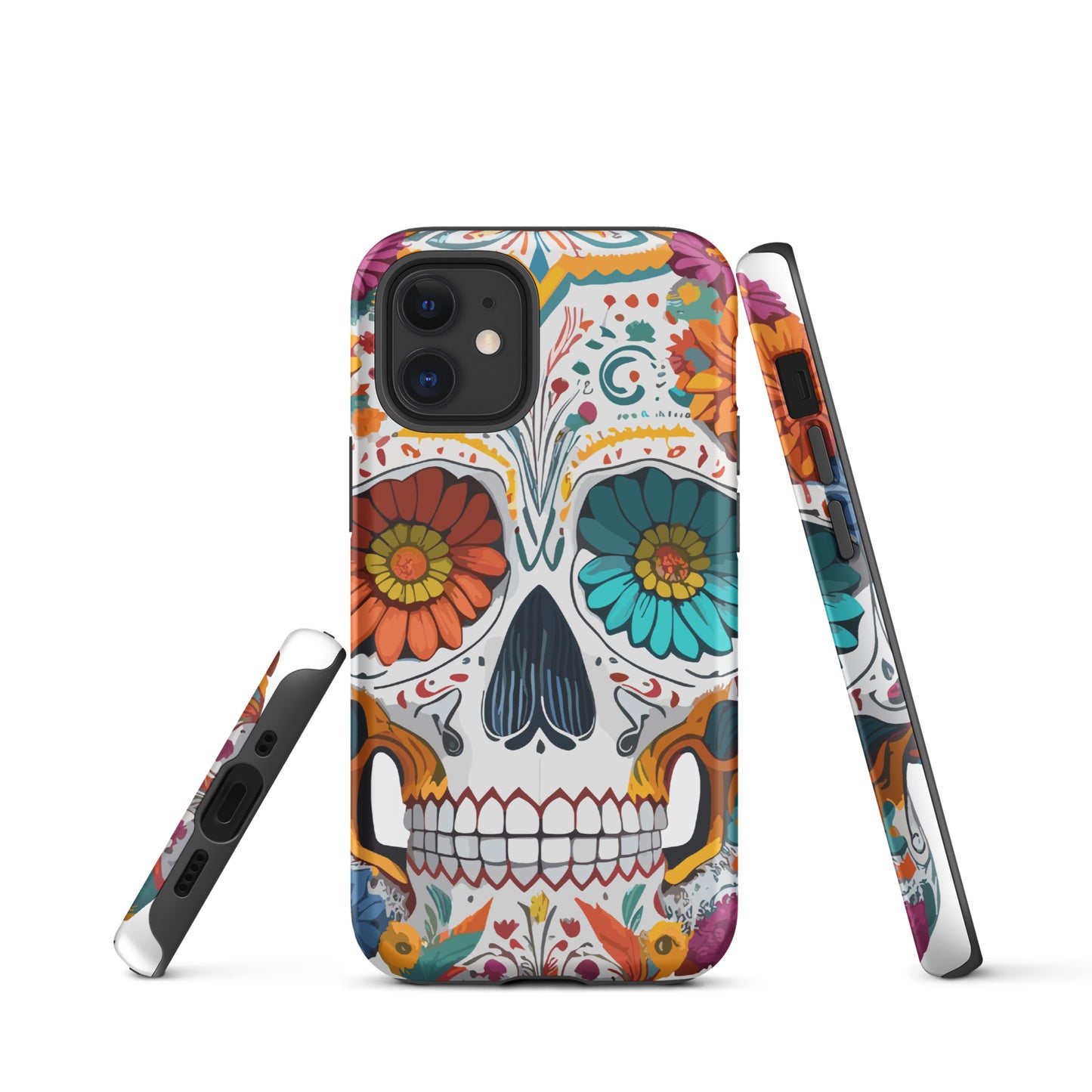 Mexican Floral Skull iPhone Case