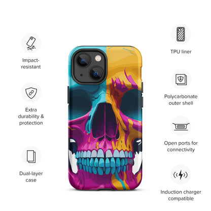 color skull iphone case