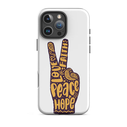 Love, Faith, Hope, Peace Sign iPhone® Case