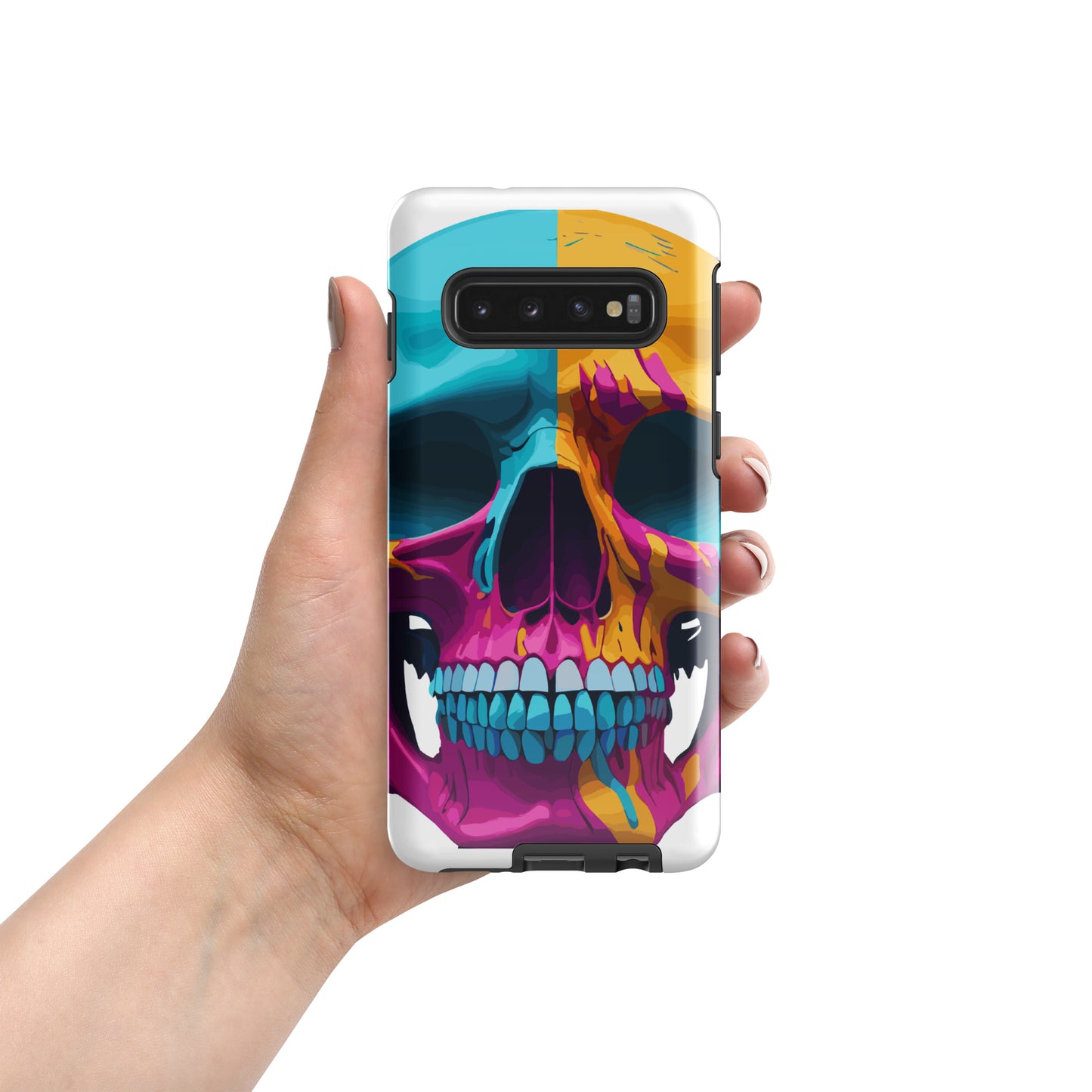 color skull samsung phone case