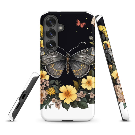 Butterfly & Flowers Samsung® Phone Case