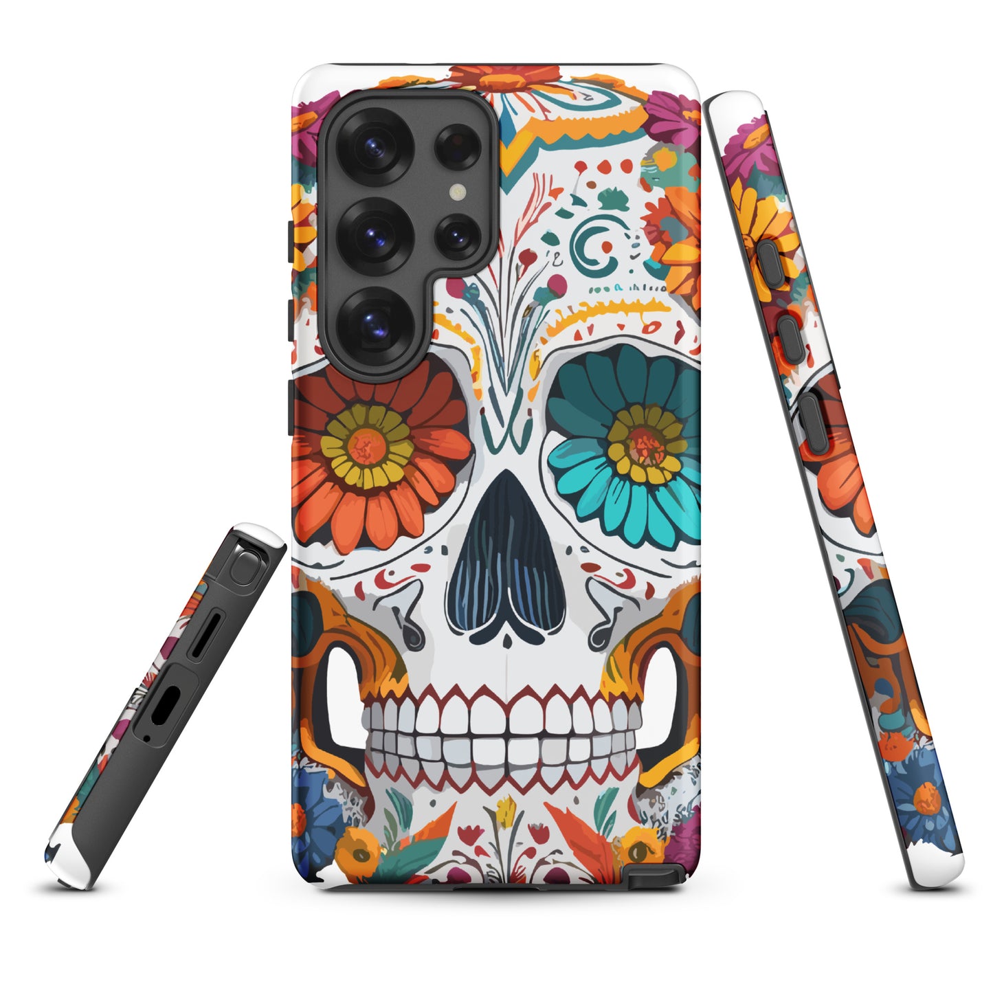 Floral Sugar Skull Samsung® Phone Case