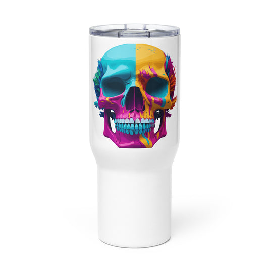 Psychedelic Skull Travel Mug