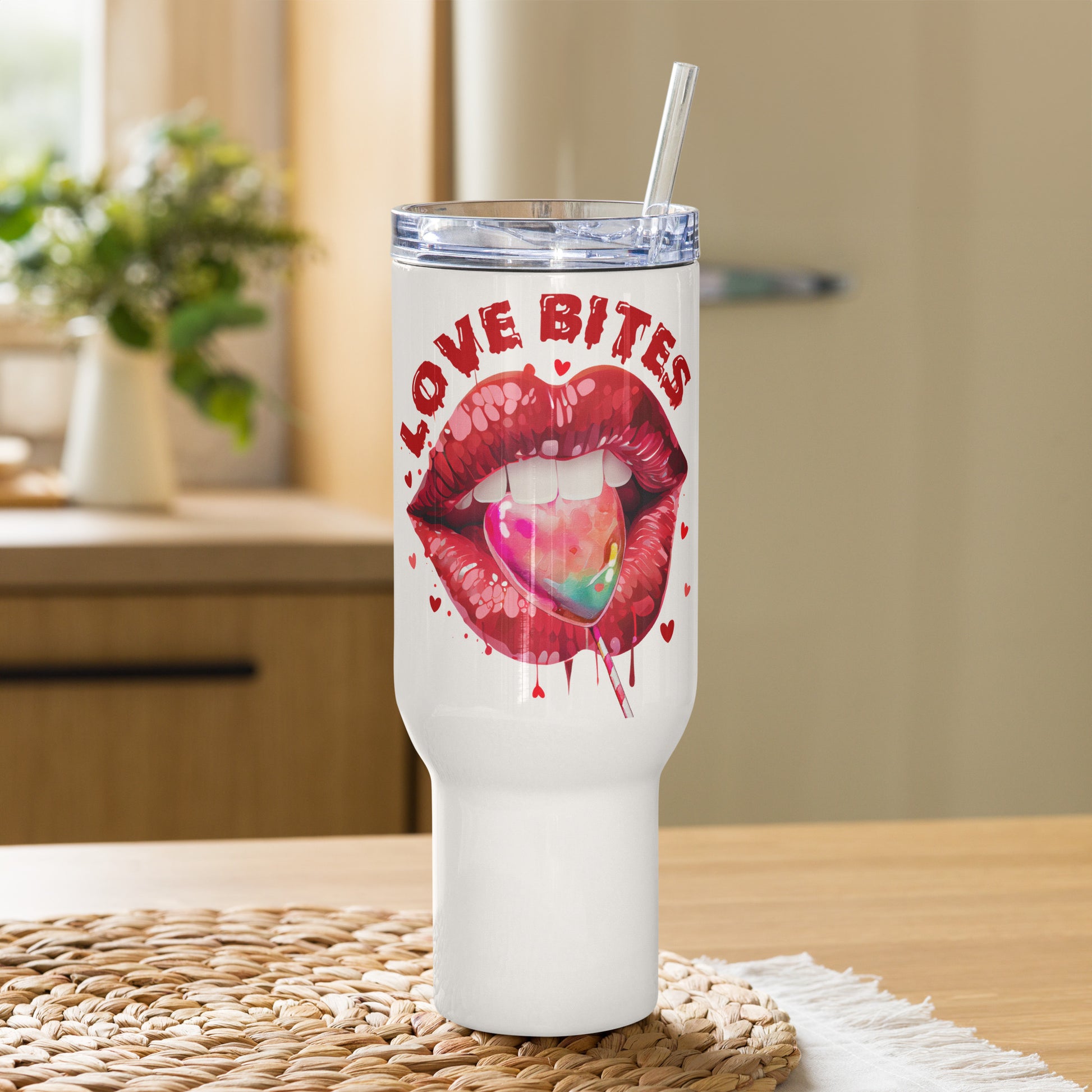 Love Bites Sexy Lips Travel Mug