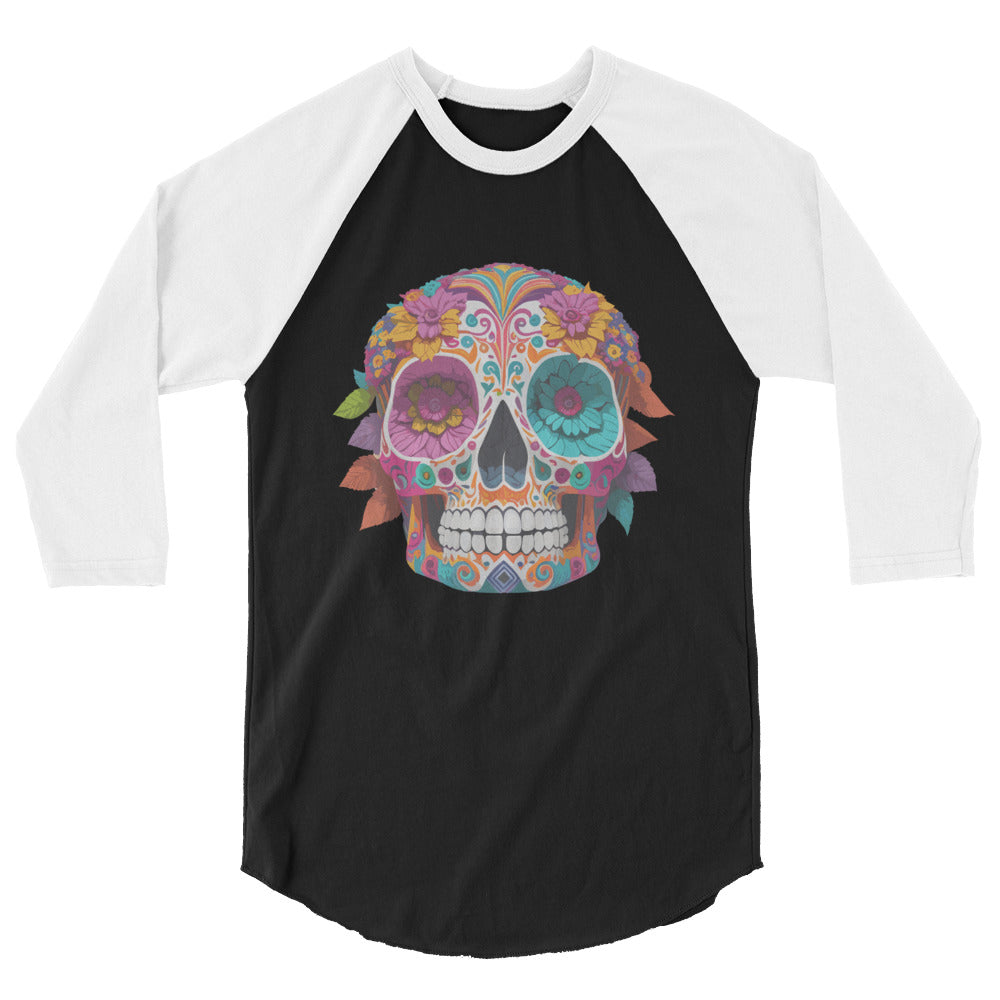 Dia De Los Muertos Ladies Raglan