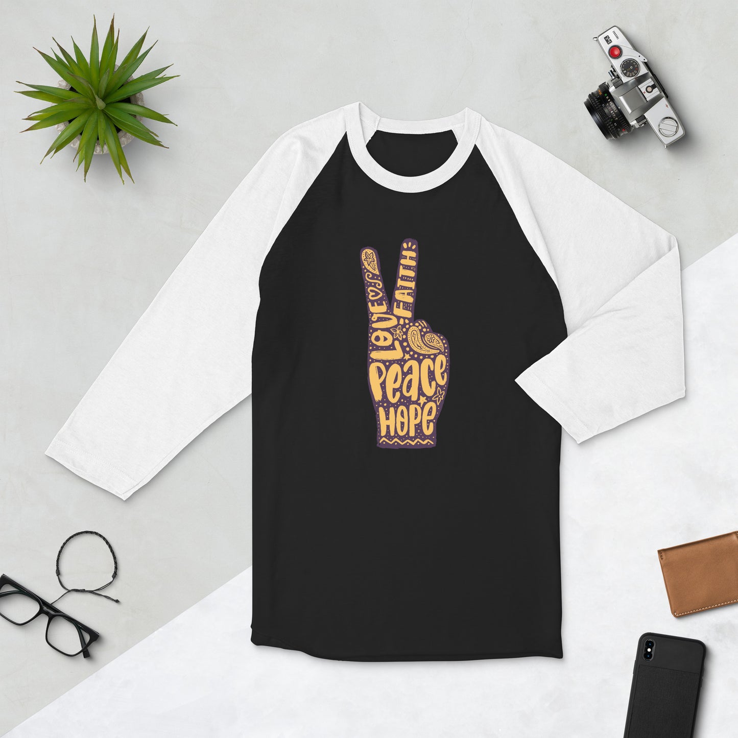 Faith, Love, Hope Raglan Shirt