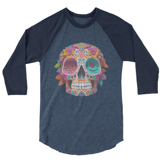 Dia De Los Muertos Ladies Raglan Shirt